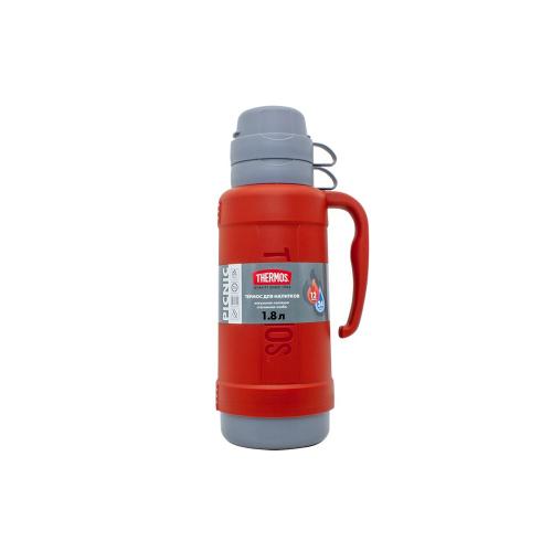 Термос со стеклянной колбой тм THERMOS PICNIC 40 Series Red 1; - купить подарки с логотипом в Воронеже