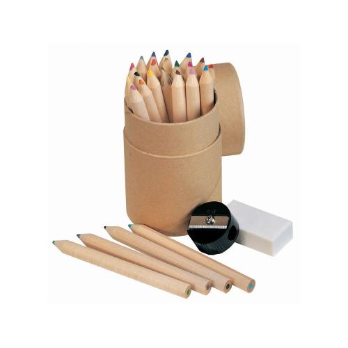 Набор из 24 карандашей с точилкой и ластиком; - купить бизнесс-сувениры в Воронеже
