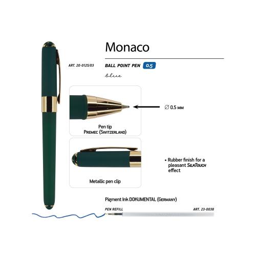 Ручка пластиковая шариковая Monaco, 0,5мм, синие чернила; - купить необычные сувениры в Воронеже