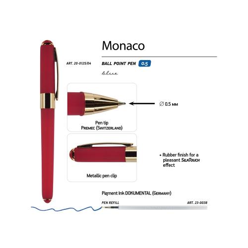 Ручка пластиковая шариковая Monaco, 0,5мм, синие чернила; - купить необычные сувениры в Воронеже