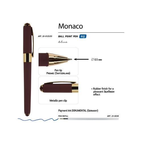 Ручка пластиковая шариковая Monaco, 0,5мм, синие чернила; - купить необычные сувениры в Воронеже