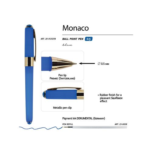 Ручка пластиковая шариковая Monaco, 0,5мм, синие чернила; - купить необычные сувениры в Воронеже