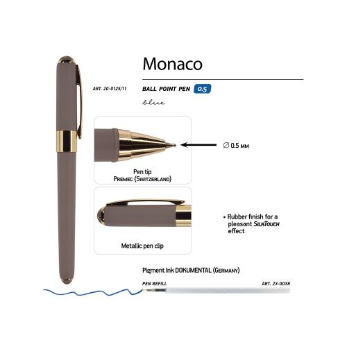Ручка пластиковая шариковая Monaco, 0,5мм, синие чернила; - купить необычные сувениры в Воронеже