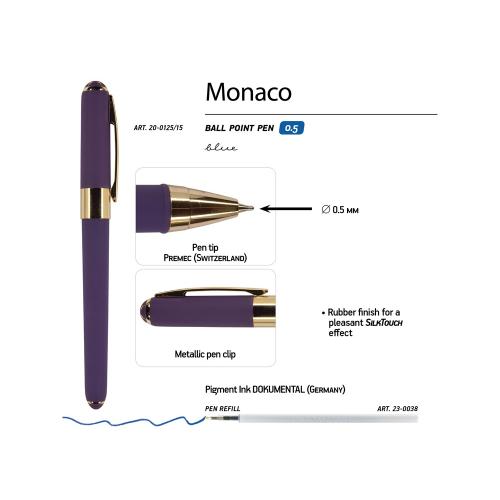 Ручка пластиковая шариковая Monaco, 0,5мм, синие чернила; - купить необычные сувениры в Воронеже