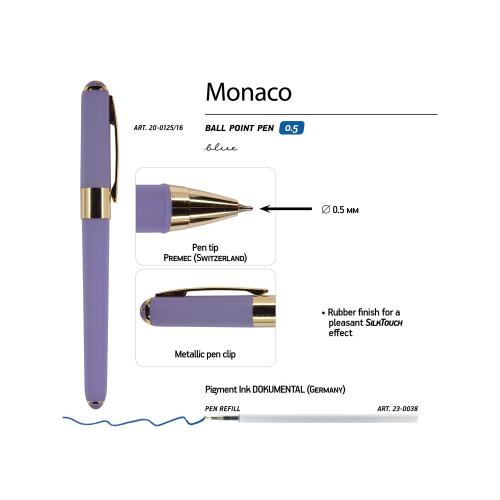 Ручка пластиковая шариковая Monaco, 0,5мм, синие чернила; - купить необычные сувениры в Воронеже