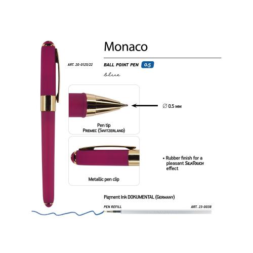 Ручка пластиковая шариковая Monaco, 0,5мм, синие чернила; - купить необычные сувениры в Воронеже