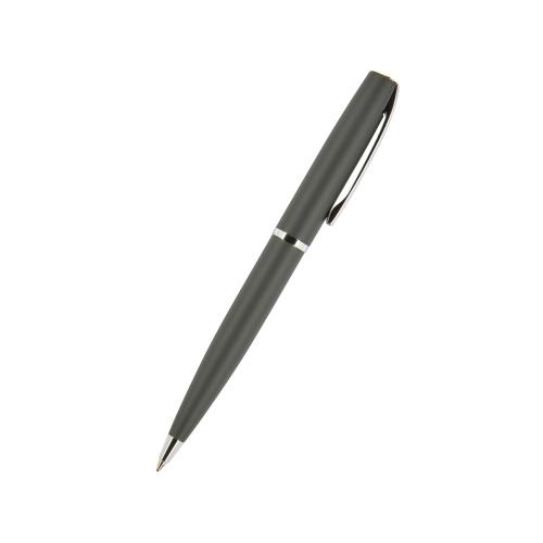 Ручка Sienna шариковая  автоматическая, серый металлический корпус soft-touch, 1.0 мм, синяя