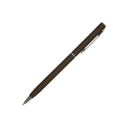 Ручка шариковая автоматическая BrunoVisconti® PALERMO цвет корпуса коричневый, soft-touch, 0.7 мм