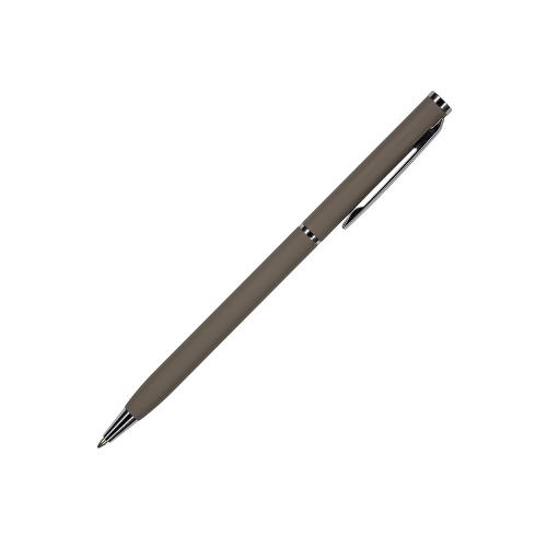 Ручка шариковая автоматическая BrunoVisconti® PALERMO цвет корпуса серый, soft-touch, 0.7 мм