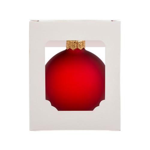 Стеклянный шар красный матовый, заготовка шара 6 см, цвет 12; - купить необычные сувениры в Воронеже
