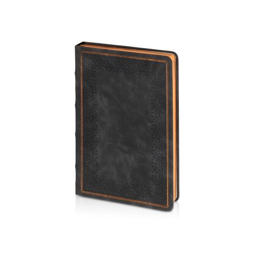 Ежедневник недатированный А5 Royal, черный с бронзовым срезом