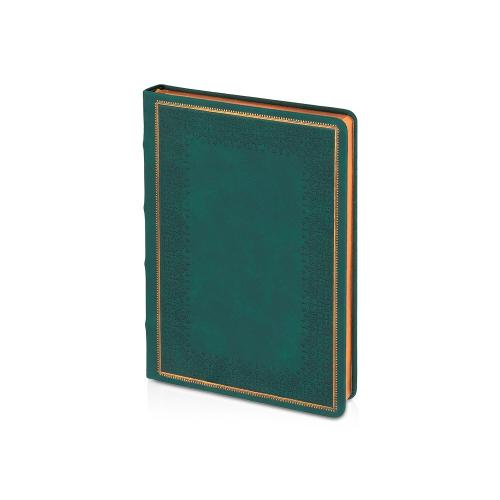 Ежедневник недатированный А5 Royal, зеленый с бронзовым срезом