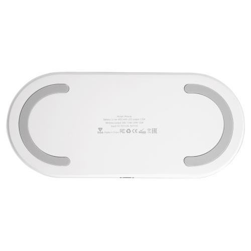 Ночник с беспроводной зарядкой и RGB подсветкой Miracle, 15 Вт; - купить подарки с логотипом в Воронеже