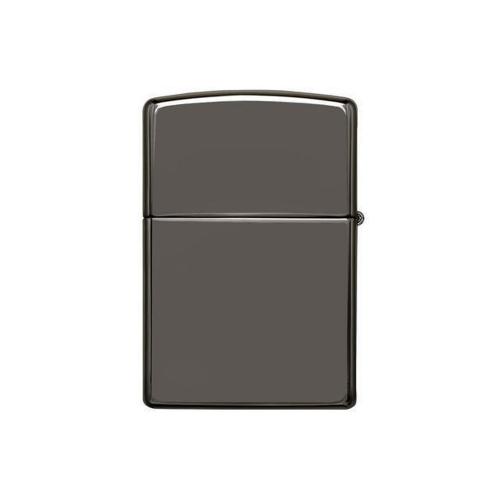 Зажигалка ZIPPO Classic с покрытием Black Ice, латунь/сталь, чёрная, глянцевая; - купить необычные подарки в Воронеже
