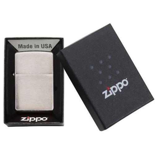 Зажигалка ZIPPO Armor™ c покрытием Brushed Chrome, латунь/сталь, серебристая, матовая; - купить подарки с логотипом в Воронеже