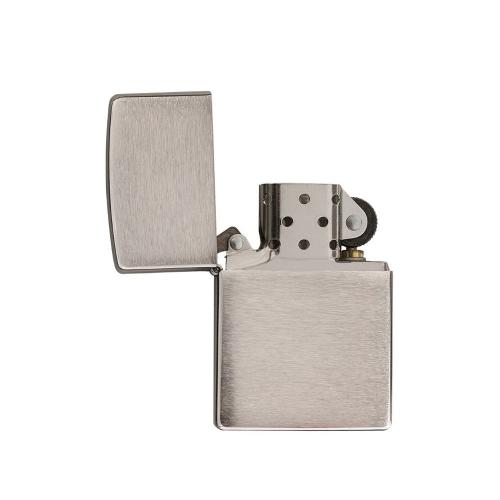 Зажигалка ZIPPO Armor™ c покрытием Brushed Chrome, латунь/сталь, серебристая, матовая; - купить необычные подарки в Воронеже