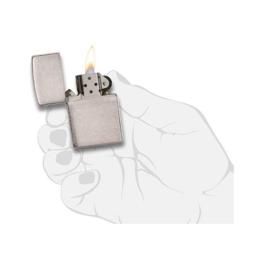 Зажигалка ZIPPO Armor™ c покрытием Brushed Chrome, латунь/сталь, серебристая, матовая; - купить именные сувениры в Воронеже