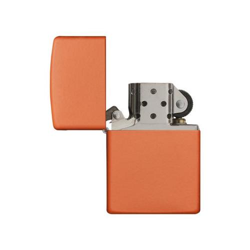 Зажигалка ZIPPO Classic с покрытием Orange Matte, латунь/сталь, оранжевая, матовая; - купить необычные сувениры в Воронеже