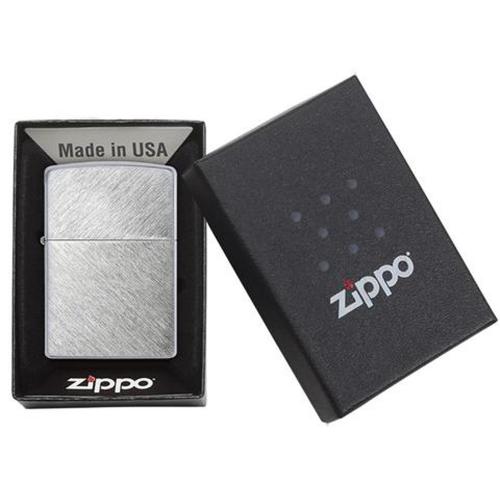 Зажигалка ZIPPO с покрытием Herringbone Sweep, латунь/сталь, серебристая, матовая; - купить подарки с логотипом в Воронеже