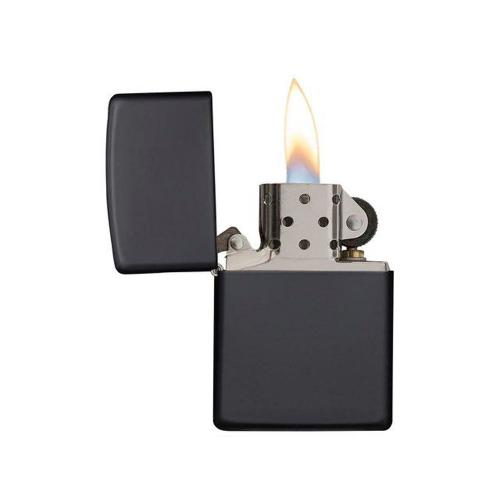 Зажигалка ZIPPO Classic с покрытием Black Matte, латунь/сталь, чёрная, матовая; - купить именные сувениры в Воронеже