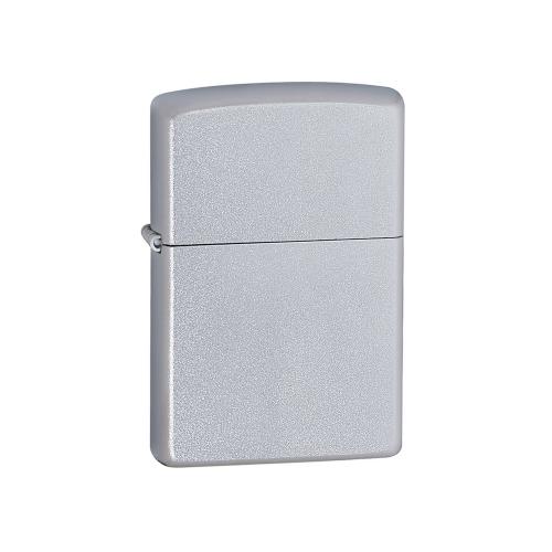 Зажигалка ZIPPO Classic с покрытием Satin Chrome™, латунь/сталь, серебристая, матовая; - купить бизнесс-сувениры в Воронеже