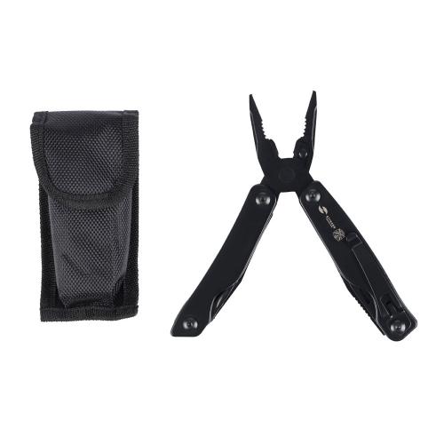 Мультитул Stinger, 100x40 мм, 11 функций, сталь, чёрный; - купить подарки с логотипом в Воронеже