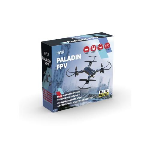 Квадрокоптер Hiper HQC-0031 Paladin FPV 0.3Mpix 480р WiFi ПДУ черный/серый; - купить подарки с логотипом в Воронеже