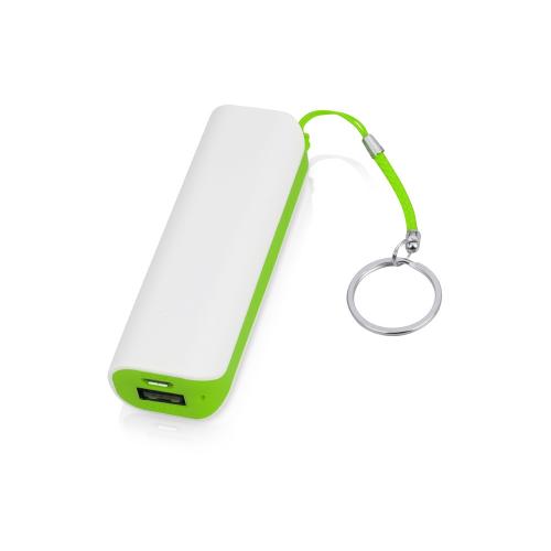 Портативное зарядное устройство (power bank) Basis, 2000 mAh, зеленое яблоко