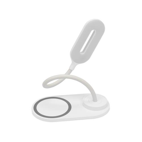 Настольный светильник с беспроводной зарядкой Flamp; - купить необычные подарки в Воронеже