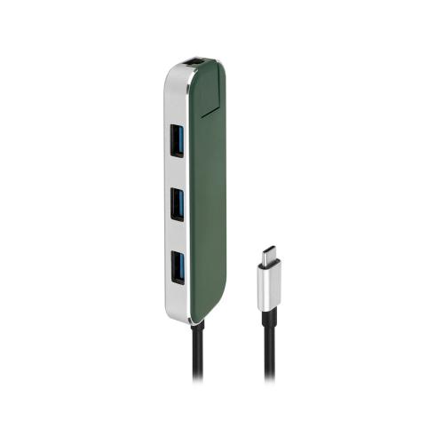 Хаб USB Rombica Type-C Chronos Green ; - купить именные сувениры в Воронеже