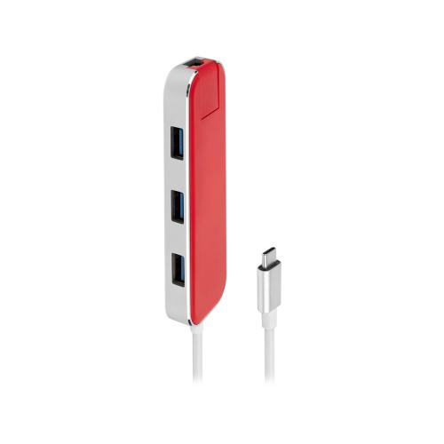 Хаб USB Rombica Type-C Chronos Red; - купить именные сувениры в Воронеже