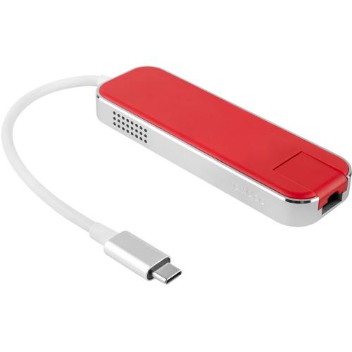 Хаб USB Rombica Type-C Chronos Red; - купить необычные сувениры в Воронеже