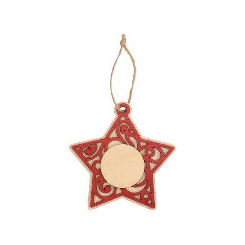 Подвеска деревянная Звезда; - купить необычные подарки в Воронеже
