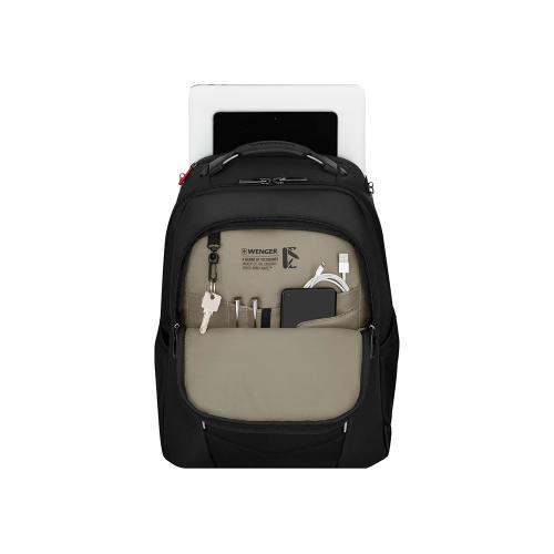 Рюкзак WENGER ALTAIR 15.6, черный, переработанный ПЭТ/Полиэстер, 32х21х44 см; - купить именные сувениры в Воронеже