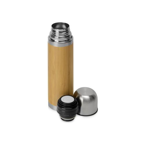Вакуумный термос из бамбука Ямал Bamboo; - купить именные сувениры в Воронеже