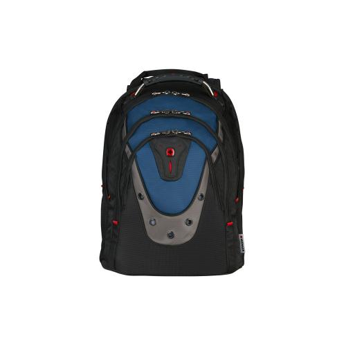 Рюкзак Ibex WENGER 17, черный/синий, полиэстер/ПВХ, 37 x 26 x 47 см; - купить именные сувениры в Воронеже