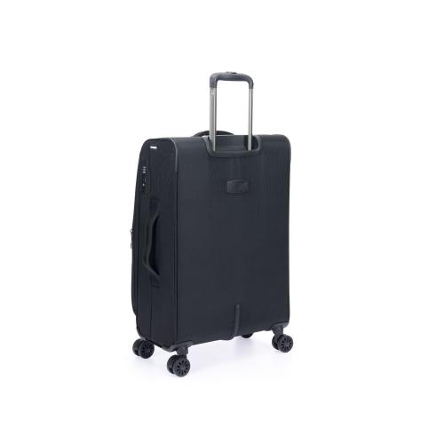Чемодан TORBER БРОСНО, чёрный, нейлон 600D, 43,5 х 26 х 68 см; - купить необычные подарки в Воронеже