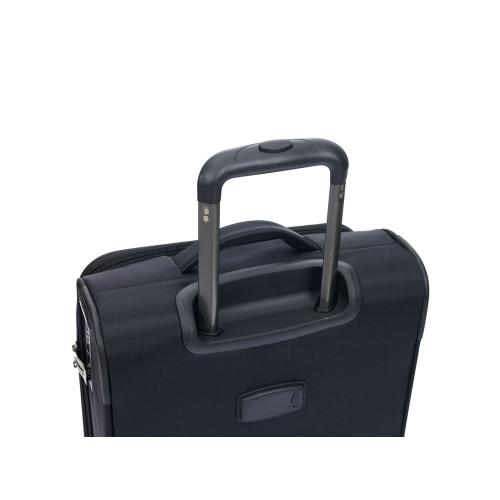 Чемодан TORBER БРОСНО, чёрный, нейлон 600D, 36,5 х 20 х 54 см; - купить подарки с логотипом в Воронеже