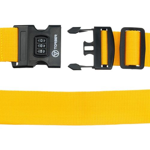 Ремень для чемодана Torber, желтый; - купить необычные сувениры в Воронеже