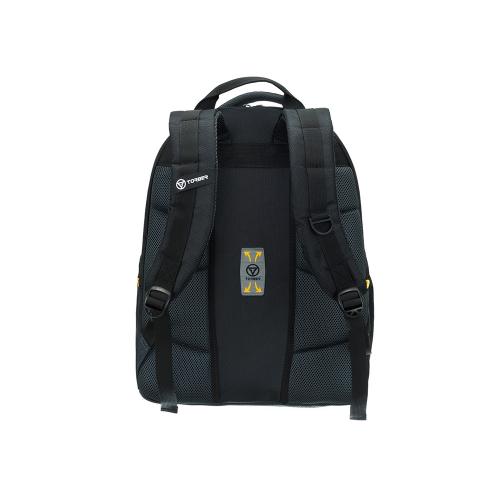 Рюкзак TORBER МЕГАПОЛИС с отделением для ноутбука 15.6, чёрный/серый, полиэстер, 35; - купить именные сувениры в Воронеже