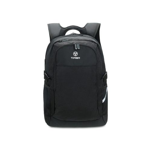 Рюкзак TORBER МЕГАПОЛИС с отделением для ноутбука 16, чёрный, полиэстер, 47 х 34 x 28 см