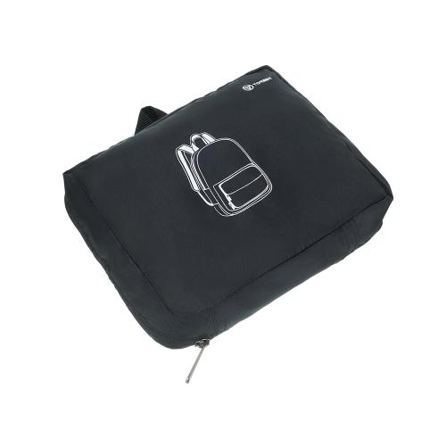 Рюкзак складной TORBER, черный, полиэстер; - купить подарки с логотипом в Воронеже