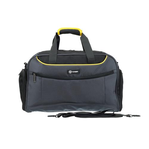 Сумка спортивная TORBER, серый, полиэстер; - купить именные сувениры в Воронеже