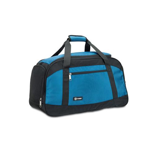 Сумка спортивная TORBER, синий/черный, полиэстер; - купить необычные подарки в Воронеже