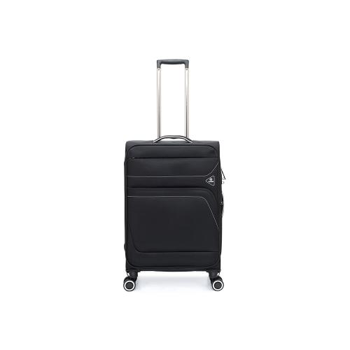 Чемодан TORBER НЕРО, чёрный, переработанный ПЭТ, 44 х 25 х 67 см; - купить необычные подарки в Воронеже