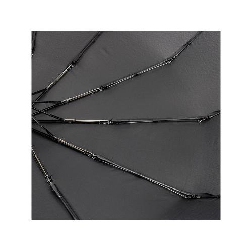 Зонт складной мужской TORBER, автомат, 3 сложения, черный, каркас сталь/файбергласс, эпонж, пластиковая ручка; - купить подарки с логотипом в Воронеже