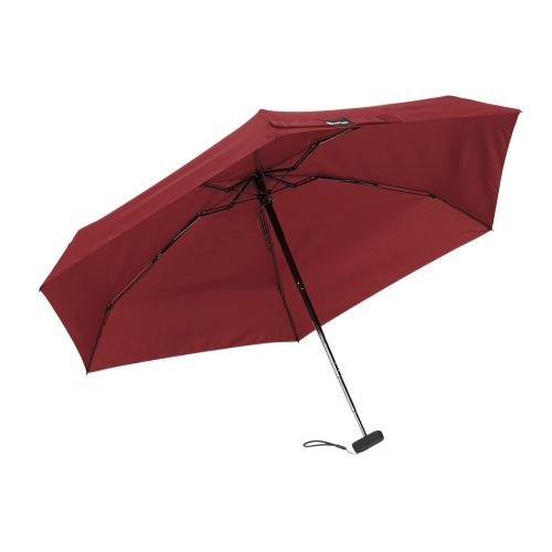 Зонт складной женский TORBER, механика, 5 сложений, красный, каркас алюминий, эпонж, пластиковая ручка; - купить необычные сувениры в Воронеже