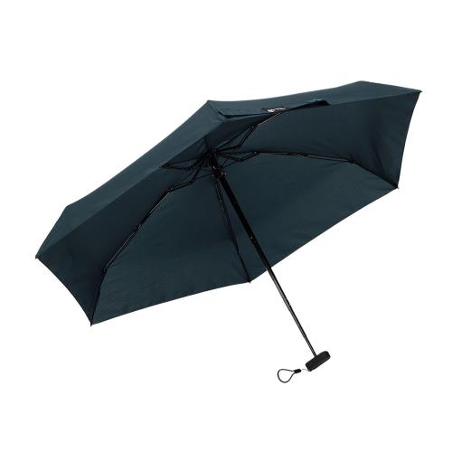 Зонт складной женский TORBER, механика, 5 сложений, синий, каркас алюминий, эпонж, пластиковая ручка; - купить необычные сувениры в Воронеже
