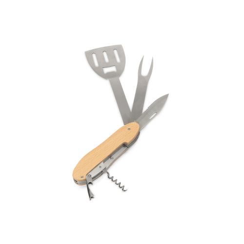 BBQ мультитул Blade 5в1 с деревянными ручками; - купить необычные сувениры в Воронеже