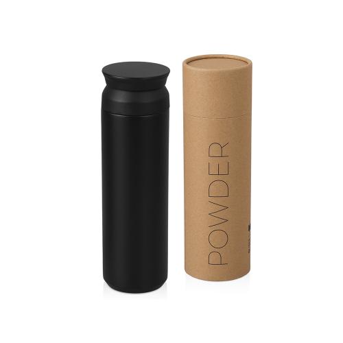 Вакуумный термос Powder 500 мл, тубус, черный